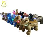 Hansel coin operated plush electric ride on bike for kids funny dog ride in mall