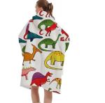 Winter Oversized Hooded Blankets With Sleeves Fleece Sample Available