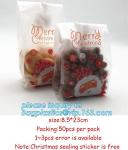 Christmas Candy Cookie Bags Cute SanHalloween Decoration Plastic Cookie