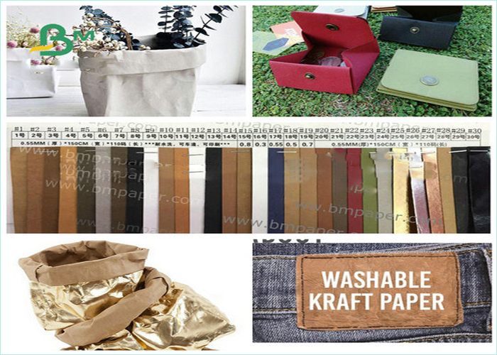 Germany Imported Material 75cm * 100m Fabric Paper For Reused Bags