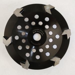 China 175mm Arrow Segment 7 Diamond Concrete Cup Wheel For Granite on sale