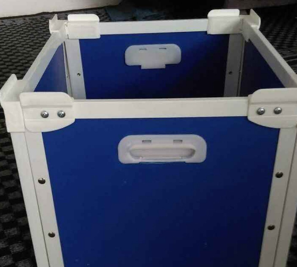 Reusable Plastic Moving Shipping Totes Box blue corrugated bins for warehouse