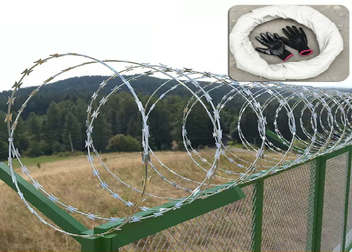 Anti Climb Razor Wire Heavy Duty Construction For Secure Facilities And Public Areas