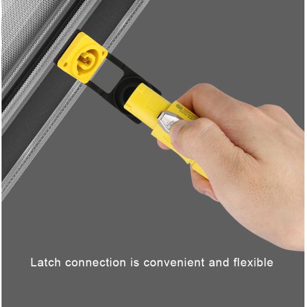 CNLINKO YF-24-C03PE-01-001 Power Quick Plug Socket Ip68 Waterproof Connector Male and Female 20A 3 Pin XLR Powercon Connector