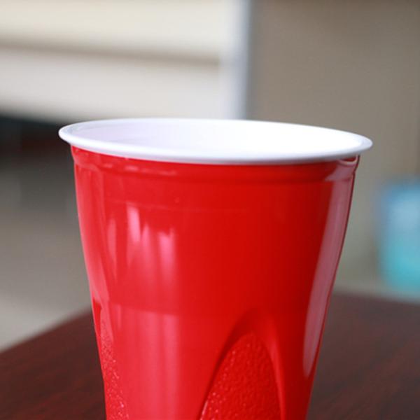 Ps 9 Oz Disposable Plastic Cups 270Ml Red Solo Personalized Plastic Cups