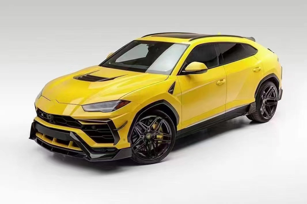 For Lamborghini Urus Carbon Fiber Body Kit Urus Upgraded VORS Style Carbon Fiber Front Lip Diffuser Spoiler Hood with Wide-body