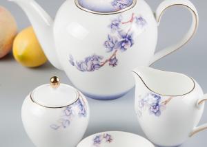 Wholesale BSCI Lightweight Gold Rim Royal Bone China Tea Set from china suppliers
