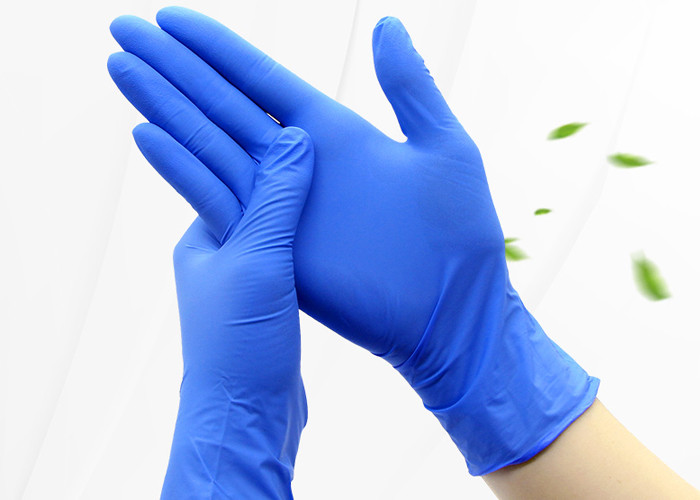 Anti - Corrosion Disposable Protective Gloves Medical Grade Nitrile Gloves Latex