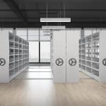 Safety High Efficiency Movable Filing Cabinet For Museum CE Certified