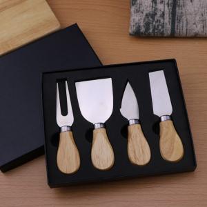 Wholesale 4pcs 6pcs Cheese Knives Set With Wood Handle Stainless Steel from china suppliers