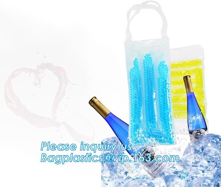 oem produced cooler pvc wine bag, ice bag for wine bottle/ PVC ice bag, bottle cooler dry ice bag for bar, restaurant