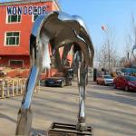 Large Abstract Stainless Steel Horse Sculpture Garden Public Art
