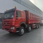 SINOTRUK RED HOWO 400HP 8×4 TIPPER DUMP TRUCK LHD