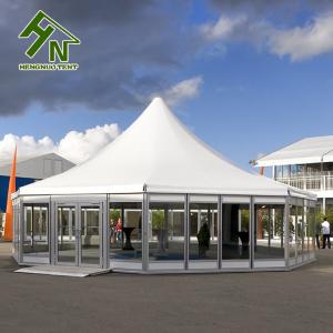 Wholesale Diameter 10m Multi Sided Hexagonal Aluminum Tent Hotel Events Glass Wall from china suppliers