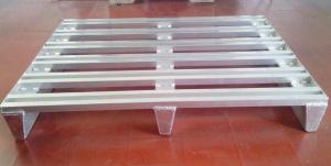 Wholesale Flat Single-Face Aluminum Pallet two way entry, four way entry aluminum pallet from china suppliers