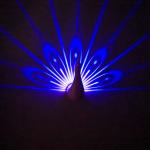 Novelty gifts product Peacock projection lamp, funny peacock wall lamp murals