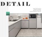 Stainless Steel Full Kitchen Cabinet Set D350mm*H800mm Ready To Assemble