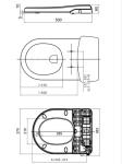 Open Front Type Non Electric Bidet Cold Water Only With Dual Nozzles Sprayer