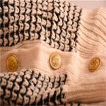 Listen/ Ladies V Neck Button Sweaters