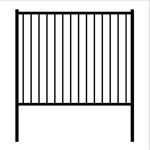 8ft Metal Residential Iron Wrought Fence Commerical Garden Privacy Fence Panels
