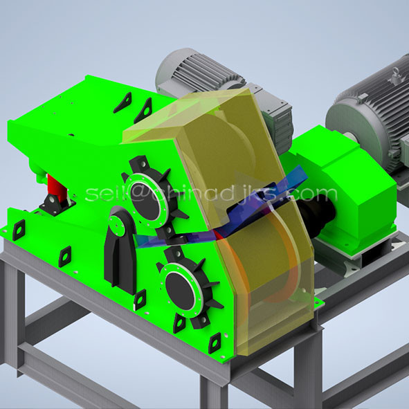 High Pressure Vertical Double Roll Crusher For Sand Making Plant
