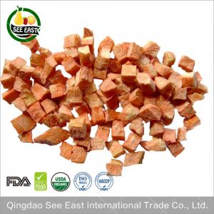 China 100% Natural instant vegetables Freeze Dried Carrot Dice Dehydrated Dried Carrot Cubes on sale