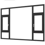 Customized Aluminium Black Casement Windows The Perfect Choice for Louver
