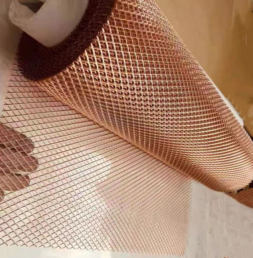 Home Appliance Battery Expanded Copper Mesh Sheet With High Electrical