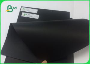 China 100% Wood Pulp Laminated Solid Black Cardboard For Hard Book Cover on sale