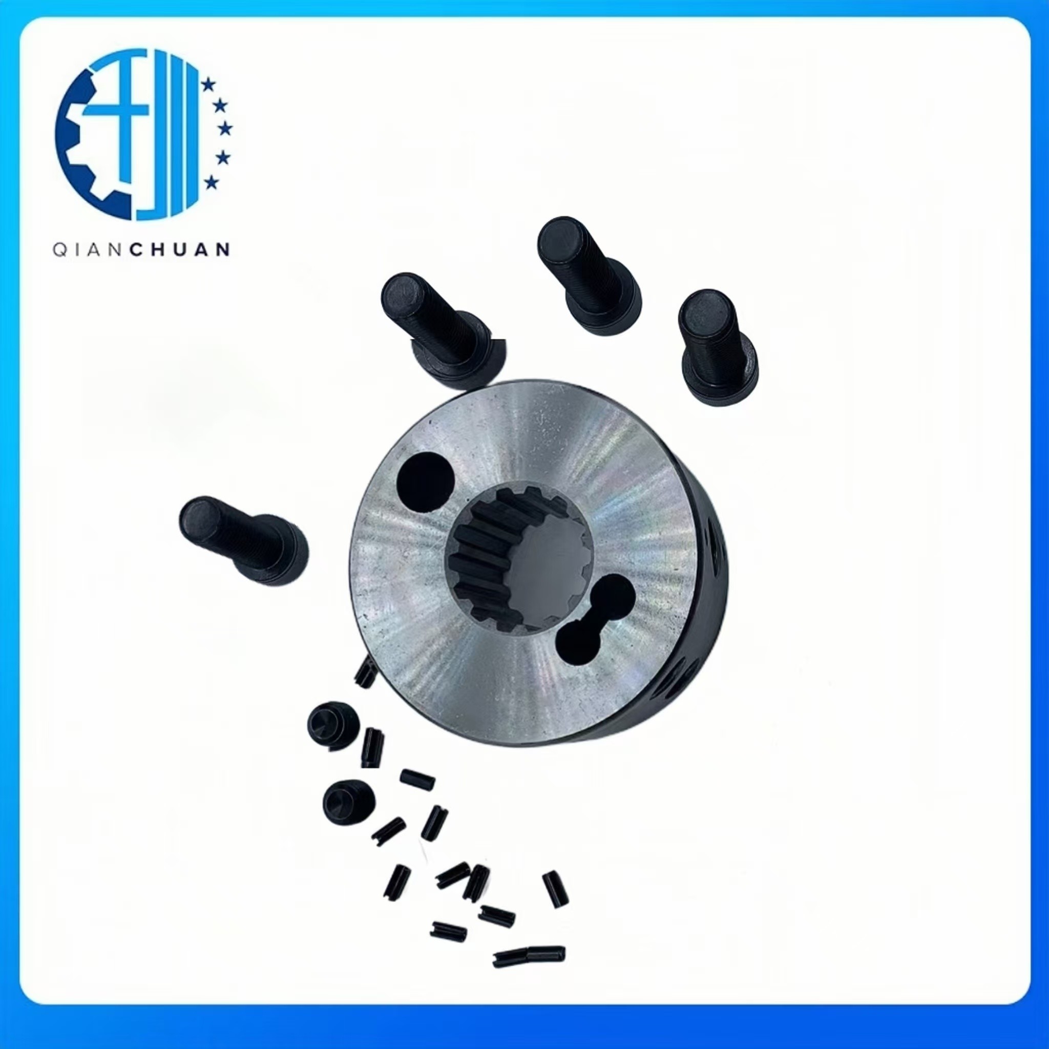 Excavator Coupling Spline Gear 14T Steel For Engine Spare Part