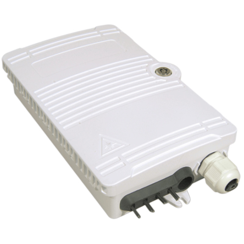 4Port Fiber Optic Terminal Box SC UPC SX SM White IP66 For Telecommunication