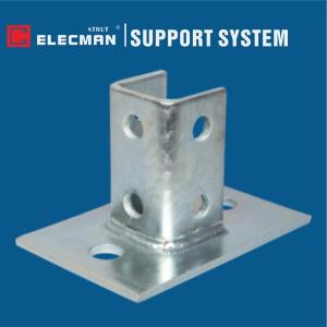 Wholesale Single Colum Double Strut Post Base Galvanized Steel For Strut Channel from china suppliers