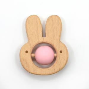 Wholesale EN71 Wooden Silicone Teether from china suppliers