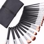OEM Custom Facial Makeup Brushes Foundation Bamboo Handle Pony Hair