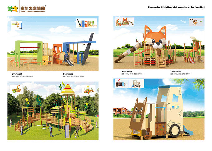Diy Wooden Playground Slide , Wooden Frame Slide Surfact Mounting Stable