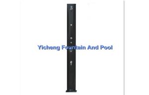 Wholesale Aluminium And PVC Body Swimming Pool Accessories Oval Solar Showers With Spray And Foot Wash from china suppliers