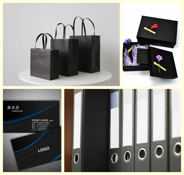 Uncoated Laminated Black Card Board 110g - 2000g For Packing & Printing