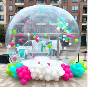 Fun House Giant Clear Inflatable Bubble Tent Crystal Igloo Dome Transparent