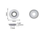 16mm Round Carbide Insert Cutter Woodturning Tips Fits Wood Lathe Turning Tools
