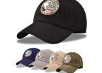 Grey Embroidered Low Profile Baseball Cap , Girls Flexfit Baseball Hats