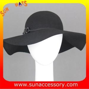 Wholesale 8300303 Sun Accessory customized winner fashion 100% Australia wool felt floppy hats, women hats and caps wholesaling from china suppliers