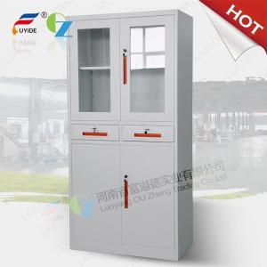 Wholesale Private Custom!office furniture steel cupboard FYD-W013 glass/steel door,two drawer,RAL from china suppliers