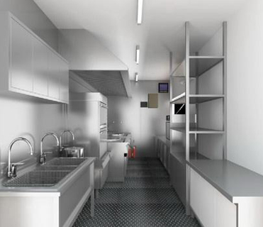 20ft Mobile Shipping Container Commercial Kitchen with Modern Design Style and Corten-A Customization