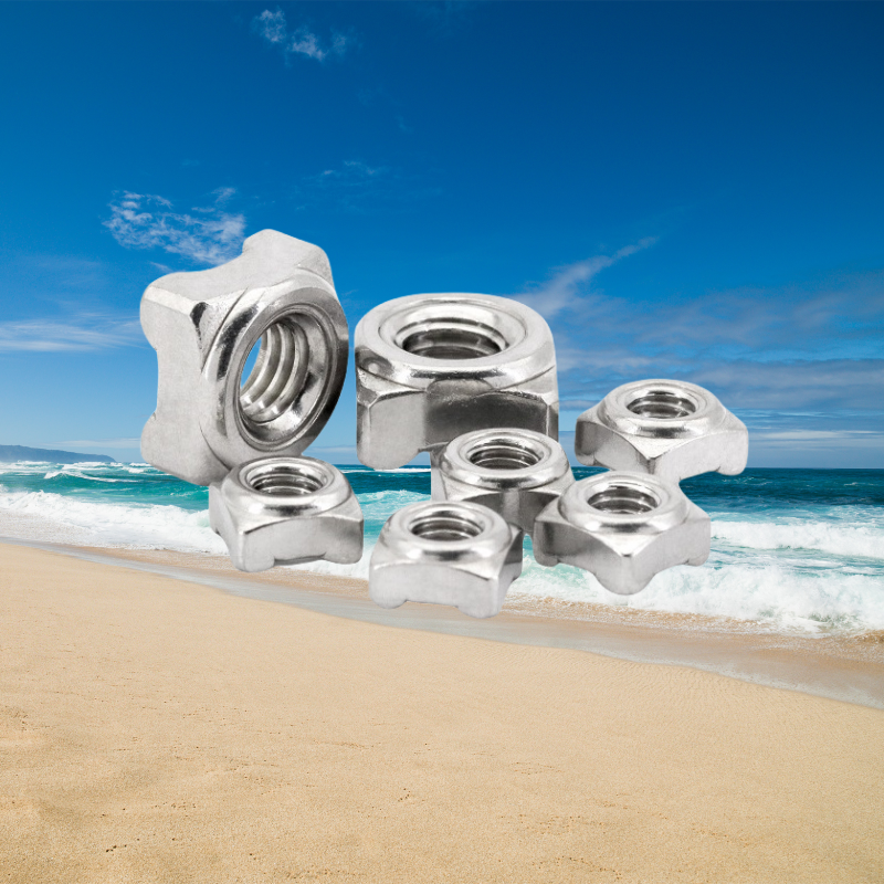 Nickel Plated Finish DIN929 Hex Weld Nuts M3-M16 for Heavy Industry Stainless Steel 304/316 GB Standard Alloy Steel