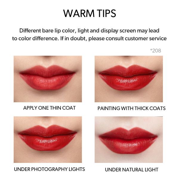 Cosmetics Long Lasting Lipstick Moisturizing Waterproof Matte Lip Gloss
