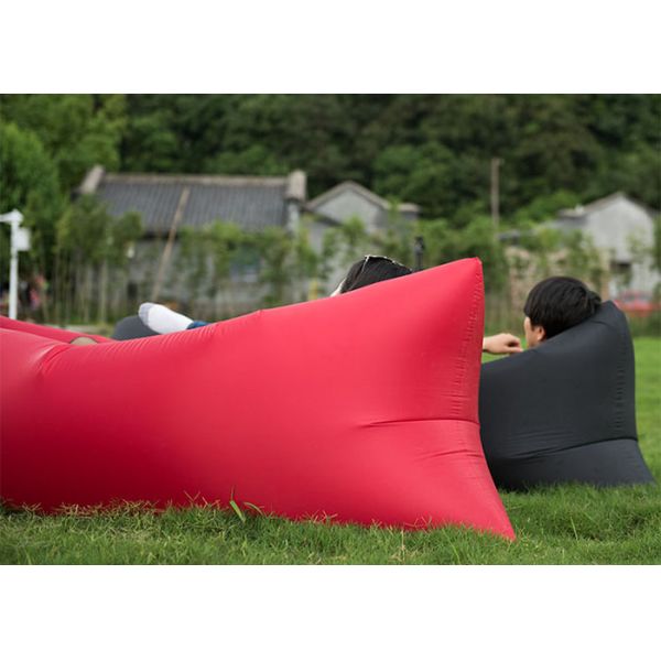Outdoor Folding Pink Inflatable Air Bag Chair For Beach Rentals 260 * 70CM