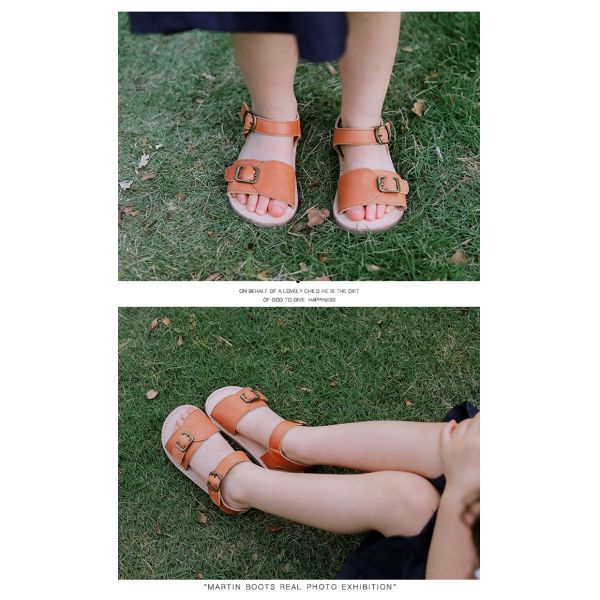 Breathable Open Toe Sokidy Soft Kids Shoes