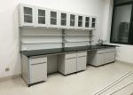 Wooden Lab Bench Furniture Customized Size With Anti Corrosion Handles