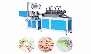 Wholesale Thickness 0.3-1 MM Paper Drinking Tube Making Machine , 7.7KW Automatic Paper Tube Making Machine from china suppliers