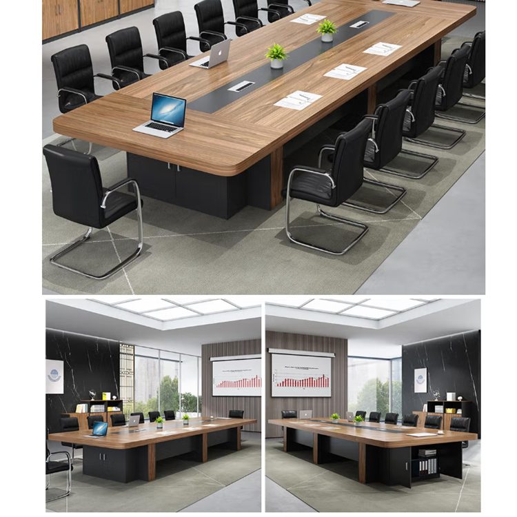 E1 MDF/MFC Melamine Board Huge Meeting Table Modern Conference Table for Multifunctional